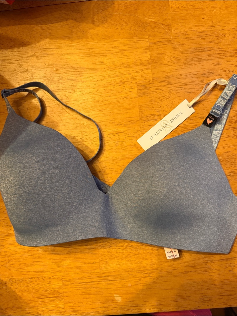 Victoria's Secret Light Blue Seamless T-Shirt Bra